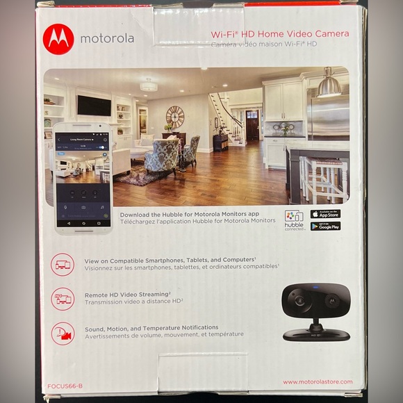 NIB Motorola FOCUS66-B Wi-Fi HD Home Monitoring Camera System Security Protect - Picture 6 of 8